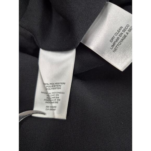 NWT Evan-Picone 100% Polyester Easy Does It Black/Ivory Polka Dot Dress Sz 16 - Picture 6 of 6